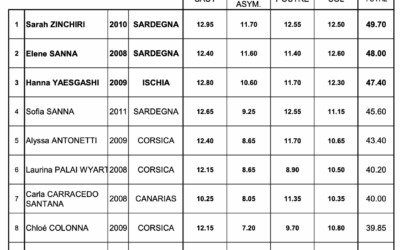 Gymnastique : les résultats